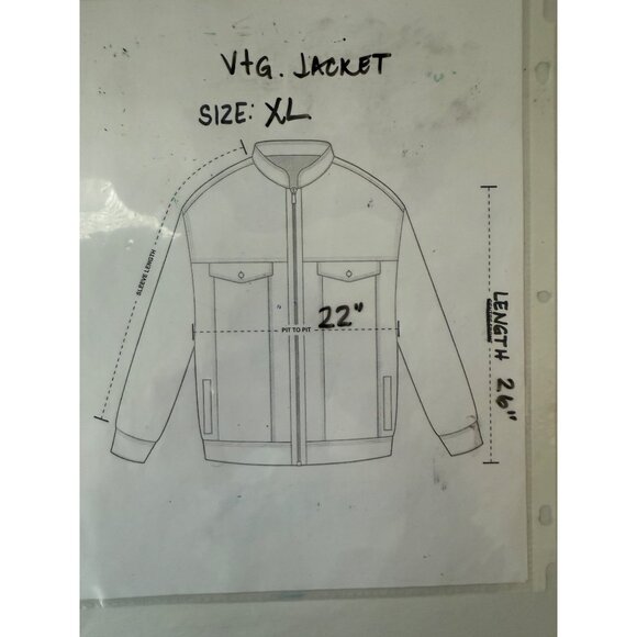 Vtg. Men's Sing Yi Two-Tone Brown & Olive Jacket Sherpa Bomber Jacket Sz XL - Picture 7 of 7